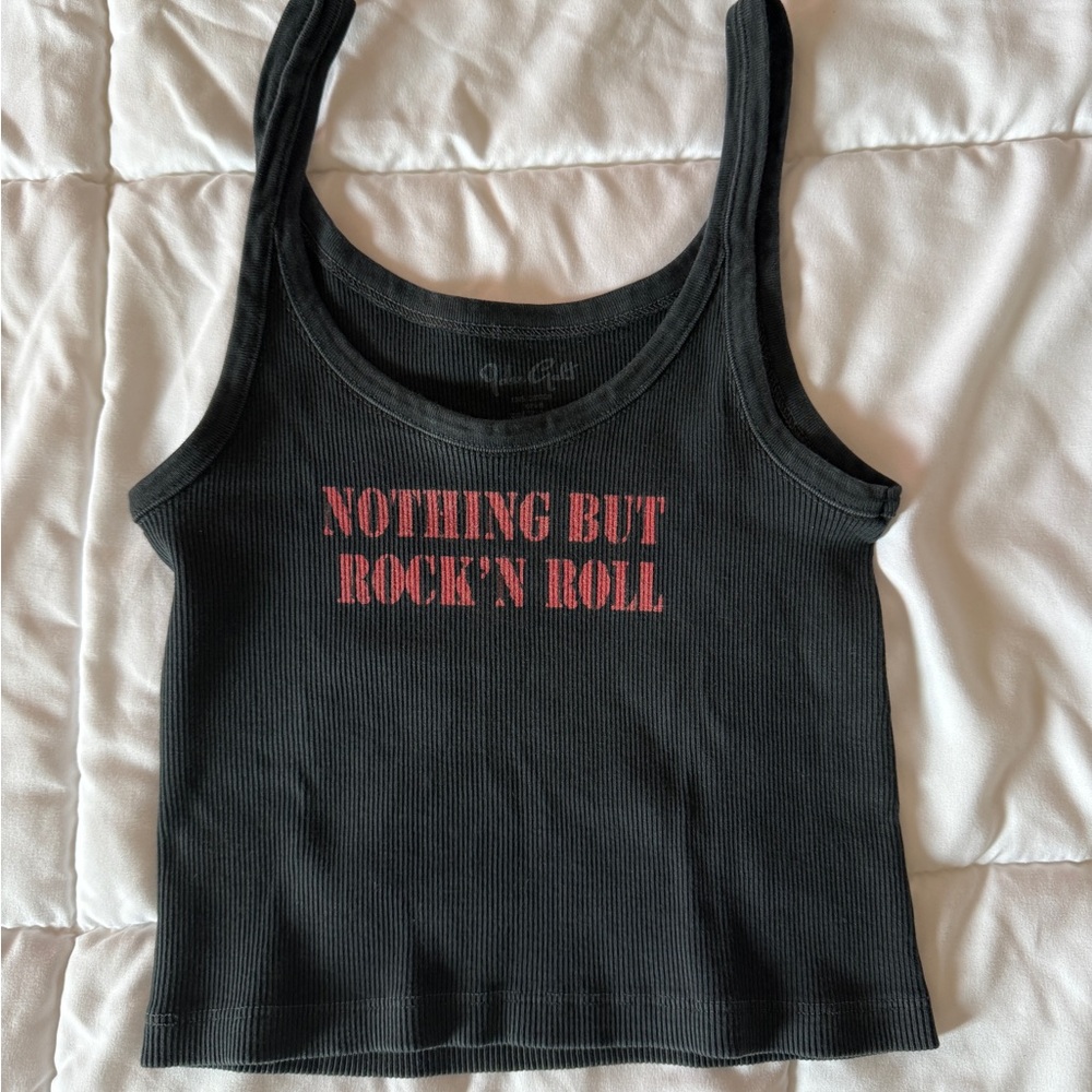 Brandy Melville John Galt Nothing But Rock N Roll Tank